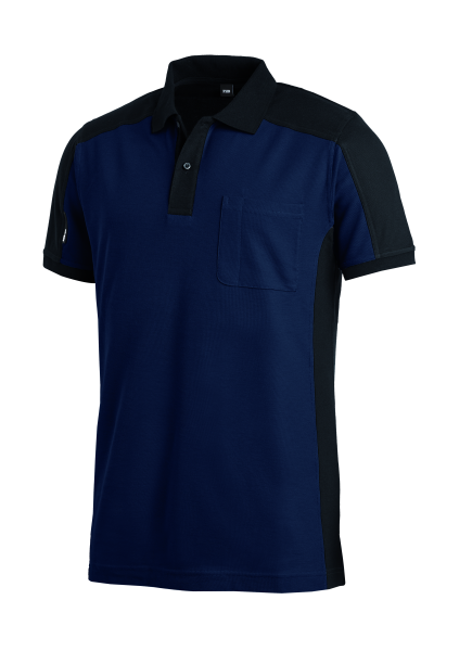KONRAD Polo-Shirt, marine-schwarz
