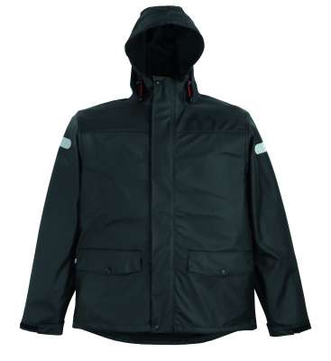 Helly Hansen Workwear Voss Regenjacke – Wasserdicht, Mit Kapuze, Reflektierenden Details, Verlängerter Rücken