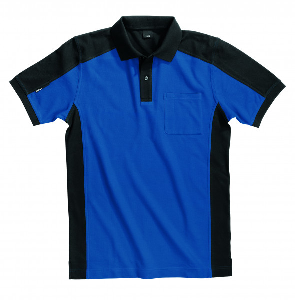 KONRAD Polo-Shirt, royalblau-schwarz