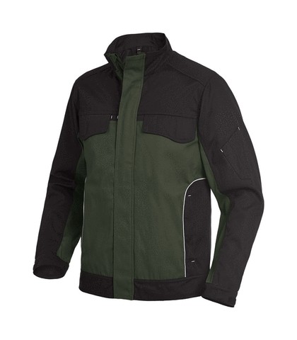 ERNST Arbeitsjacke Twill, oliv-schwarz