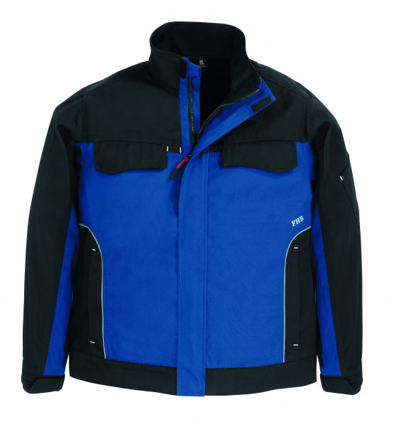 ERNST Arbeitsjacke Twill, royalblau-schwarz